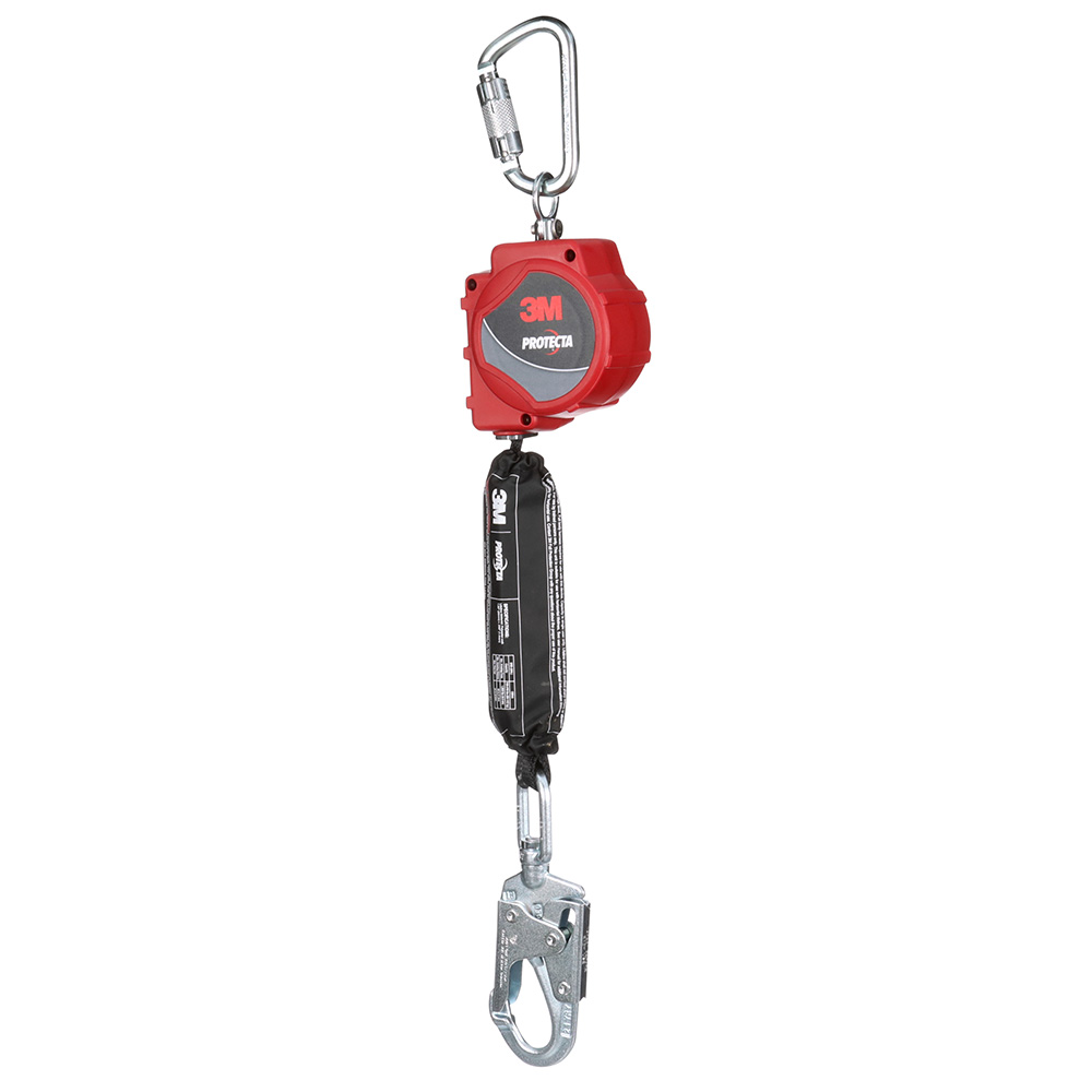3M Protecta Self-Retracting Lifeline with Carabiner 3100514, Web, Swivel Snap Hook, 11ft from GME Supply